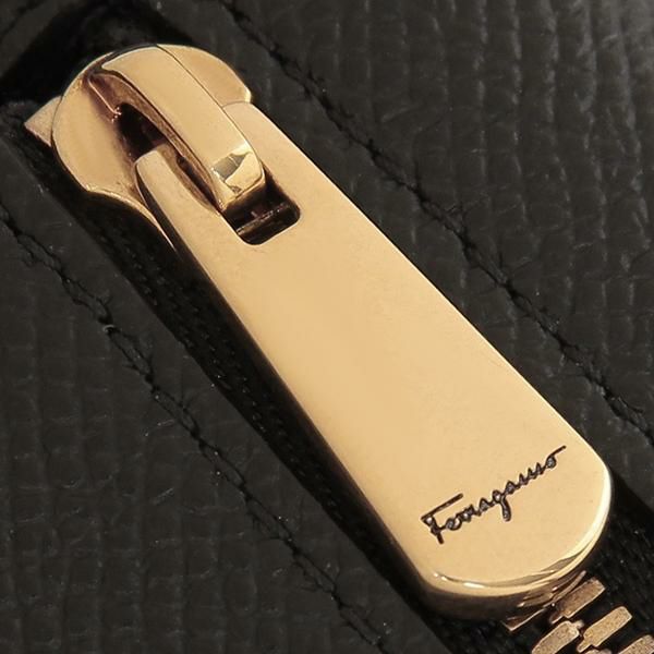 サルヴァトーレフェラガモ 長財布 ガンチーニ ブラック レディース Salvatore Ferragamo 22D779 0726510 NERO 詳細画像