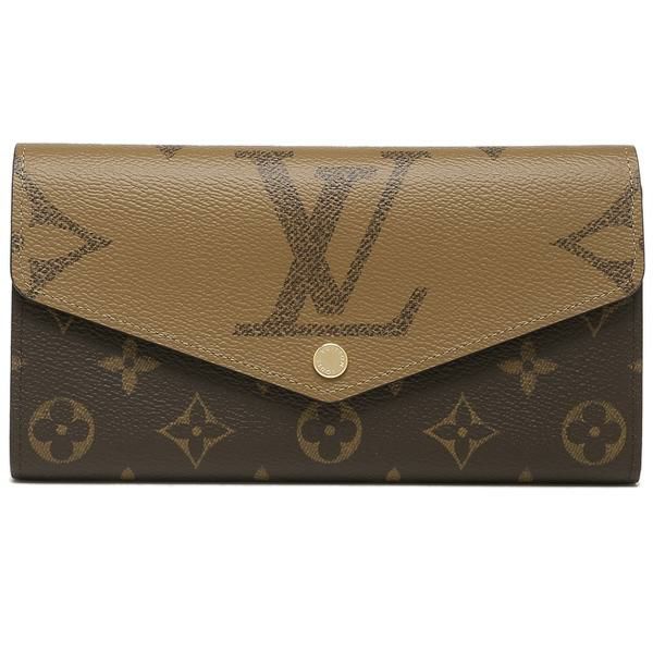 ルイヴィトン 長財布 ポルトフォイユサラ モノグラム ブラウン ベージュ レディース LOUIS VUITTON M80726 詳細画像