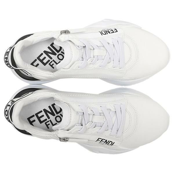 フェンディ スニーカー 靴 フロー ホワイト レディース FENDI 8E8211 NA7 F10WI 詳細画像
