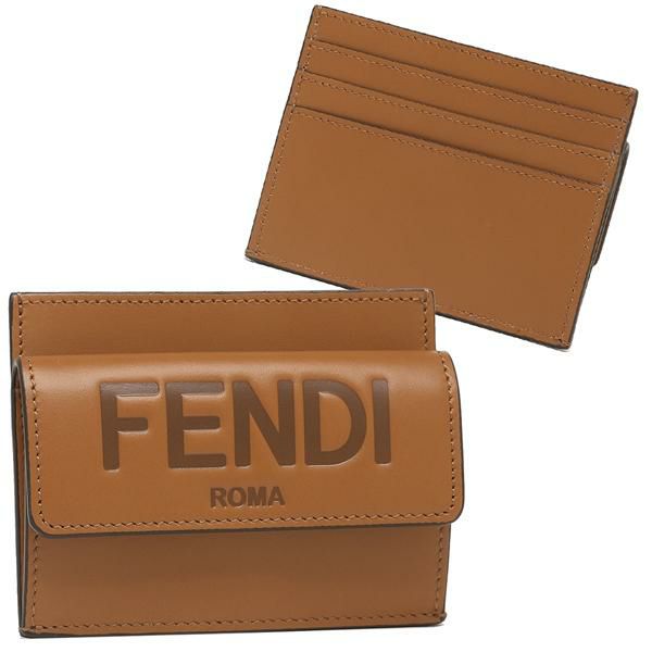 フェンディ カードケース コインケース フェンディローマ ブラウン レディース FENDI 8M0423 AAYZ F0QVK