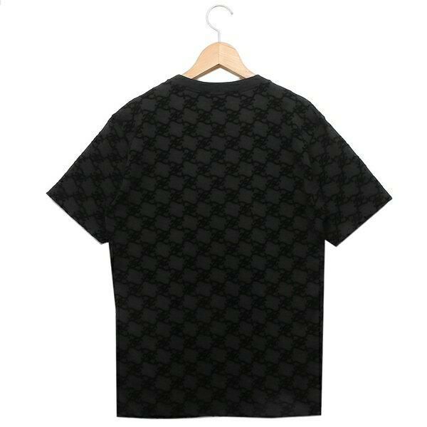 フェンディ Tシャツ トップス ロゴ ブラック レディース FENDI FS7254 AHLU F0GME 詳細画像