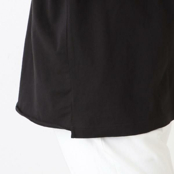 サンローランパリ Tシャツ トップス ロゴ ボーイフレンド ブラック レディース SAINT LAURENT PARIS 480335 YB2IS 9787 詳細画像