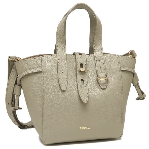 フルラ ハンドバッグ ショルダーバッグ ネット ミニバッグ グレー レディース FURLA BASRFUA HSF000 M7Y00