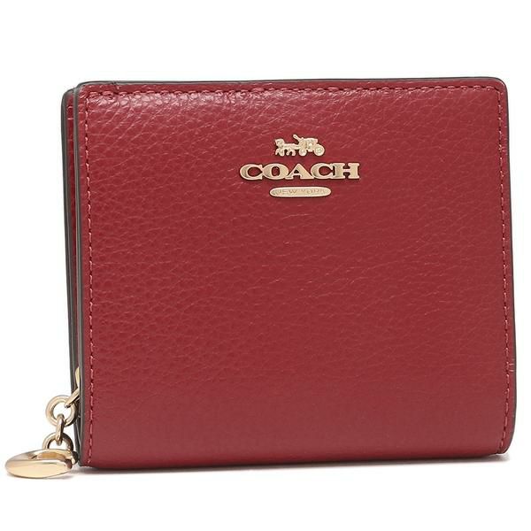 コーチ アウトレット 二つ折り財布 ミニ財布 レッド レディース COACH C2862 IMF8Q