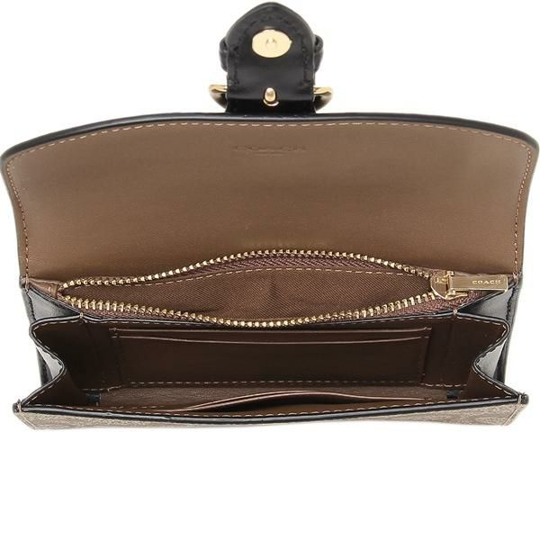 コーチ アウトレット 財布 シグネチャー ベージュ ブラウン レディース COACH C6897 IMNOX 詳細画像