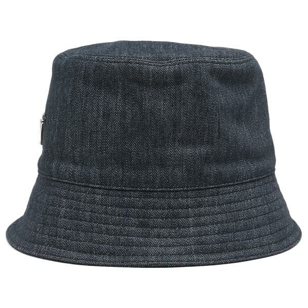 プラダ バケットハット 帽子 デニム トライアングルロゴ ネイビー メンズ レディース PRADA 2HC137 AJ6 F0008 詳細画像