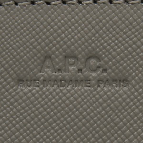 アーペーセー 二つ折り財布 コンパクト財布 グレー メンズ レディース APC A.P.C. PXBJQ H63087 LAF 詳細画像