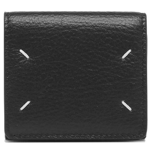 メゾンマルジェラ 三つ折り財布 コンパクト財布 ブラック レディース メンズ Maison Margiela S56UI0150 P0399 T8013 詳細画像