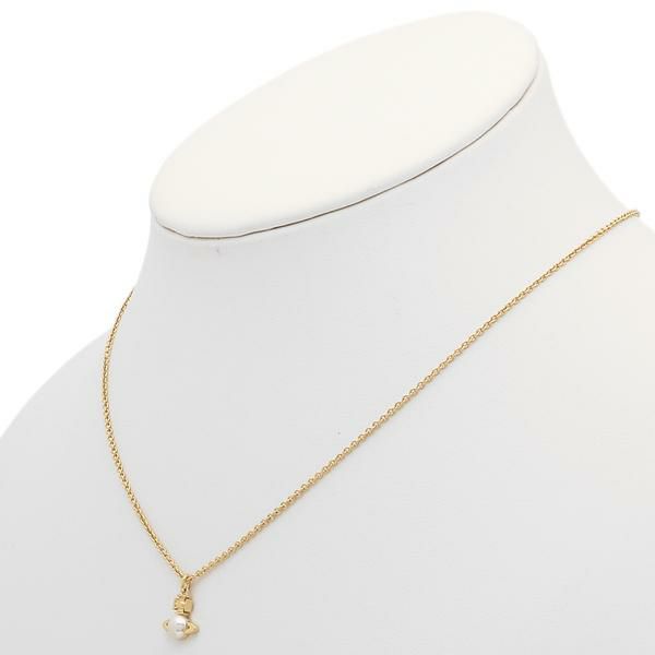 ヴィヴィアンウエストウッド ネックレス アクセサリー ペンダント ゴールド クリーム レディース VIVIENNE WESTWOOD 63020323 02R313 詳細画像