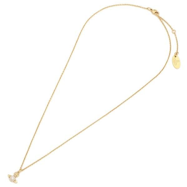 ヴィヴィアンウエストウッド ネックレス アクセサリー ペンダント ゴールド クリーム レディース VIVIENNE WESTWOOD 63020323 02R313 詳細画像