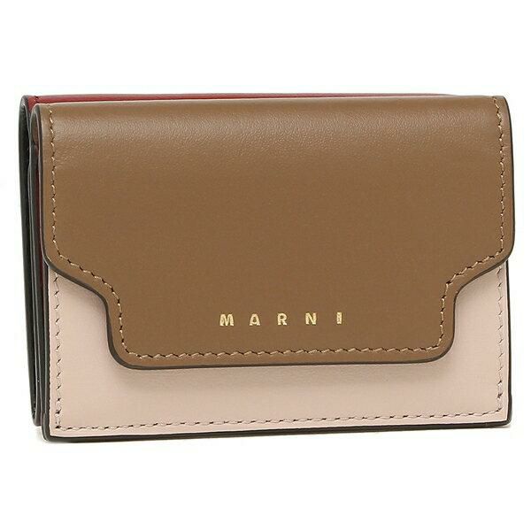 マルニ 三つ折り財布 トランク トリフォールドウォレット ミニ財布 レディース MARNI PFMOW02U23 LV589 詳細画像