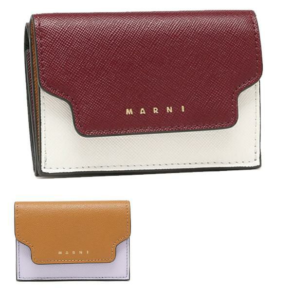 マルニ 三つ折り財布 トランク トリフォールドウォレット ミニ財布 レディース MARNI PFMOW02U25 LV520