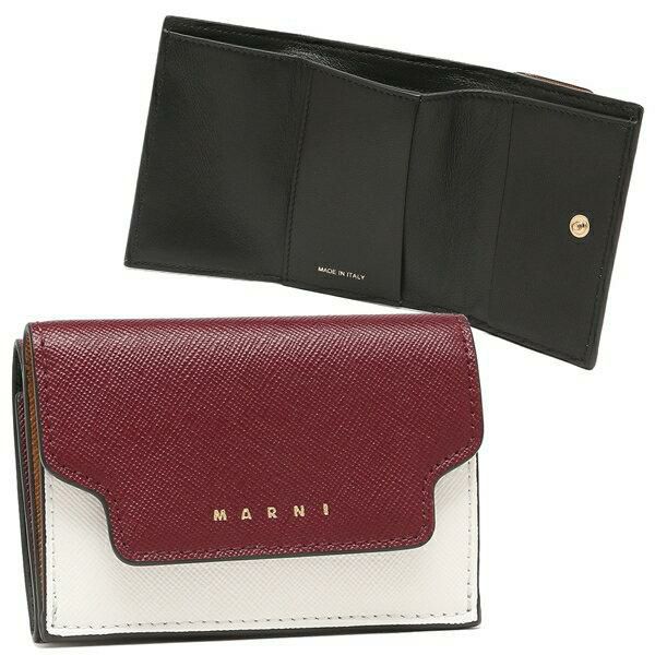 マルニ 三つ折り財布 トランク トリフォールドウォレット ミニ財布 レディース MARNI PFMOW02U25 LV520 詳細画像