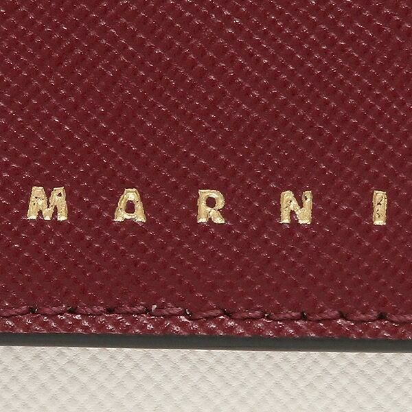 マルニ 三つ折り財布 トランク トリフォールドウォレット ミニ財布 レディース MARNI PFMOW02U25 LV520 詳細画像