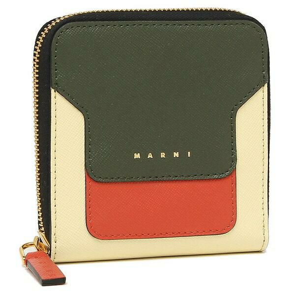 マルニ 二つ折り財布 ジップアラウンドウォレット レディース MARNI PFMOQ09U12 LV520 詳細画像