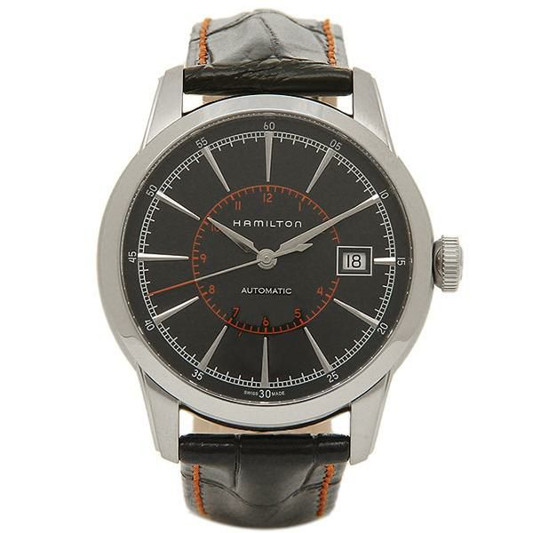 ハミルトン 時計 メンズ HAMILTON H40555731 レイルロード メンズ腕時計 ウォッチ ブラック/シルバー