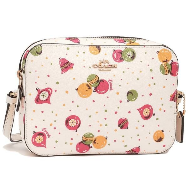 コーチ アウトレット ショルダーバッグ カメラバッグ ホワイト マルチ レディース COACH C7402 IMCAH