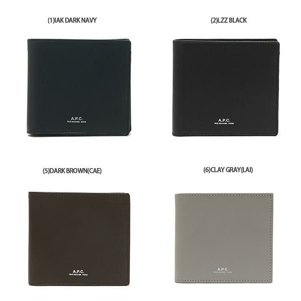 アーペーセー 二つ折り財布 メンズ APC A.P.C. PXAWV PXBJQ H63340 詳細画像