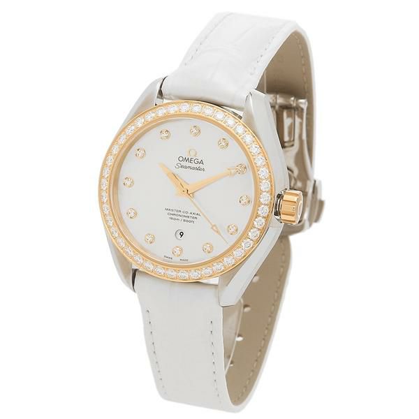 オメガ 時計 レディース シーマスターアクアテラ34mm コーアクシャル自動巻 ホワイト OMEGA 231.28.34.20.55.004 詳細画像