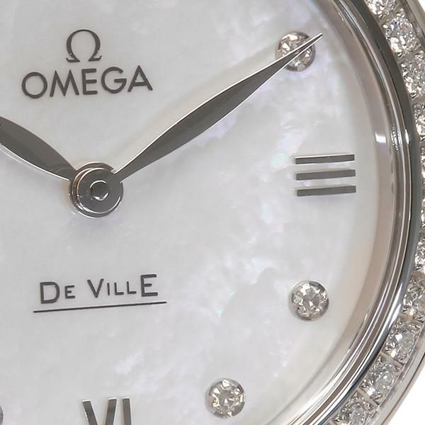 オメガ 時計 レディース デ・ヴィルドユードロップ27.4mm クォーツ ホワイト OMEGA 424.18.27.60.55.001 詳細画像