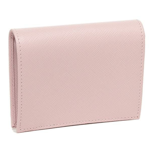 プラダ 二つ折り財布 サフィアーノメタルオロ ピンク レディース PRADA 1MV204 QWA F0E18 詳細画像