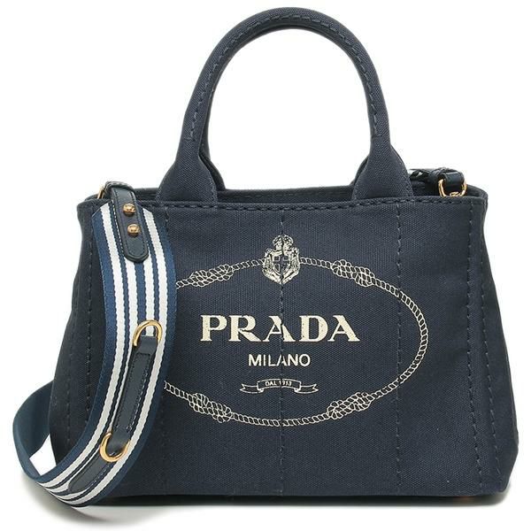 プラダ ハンドバッグ ショルダーバッグ カナパ ネイビー レディース PRADA 1BG439 ZKI ROO F0HDT 詳細画像