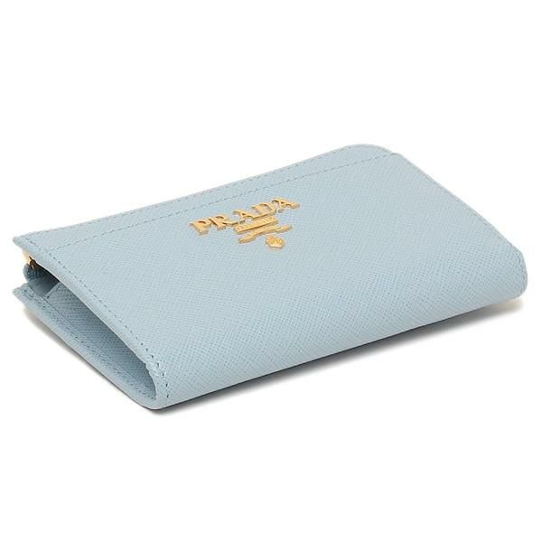 プラダ キーケース コインケース サフィアーノ ブルー レディース PRADA 1PP122 QWA F0076 詳細画像