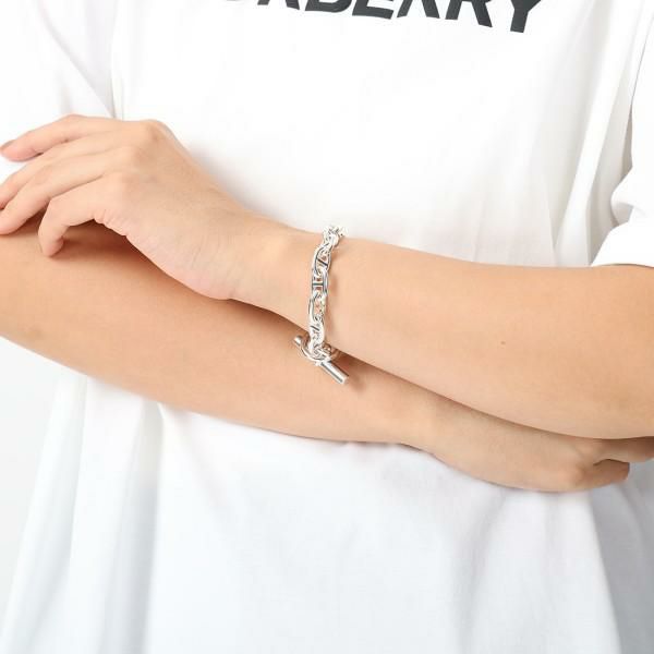 エルメス ブレスレット アクセサリー シェーヌダンクル バングル シルバー レディース HERMES H101994B 詳細画像