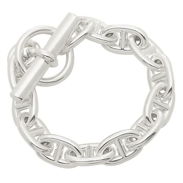 エルメス ブレスレット アクセサリー シェーヌダンクル バングル シルバー レディース HERMES H101994B 詳細画像