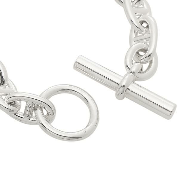 エルメス ブレスレット アクセサリー シェーヌダンクル バングル シルバー レディース HERMES H101994B 詳細画像