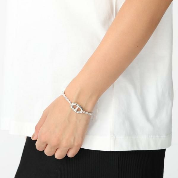 エルメス ブレスレット アクセサリー ファランドール シェーヌダンクル バングル シルバー レディース HERMES H104567B