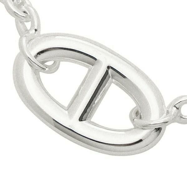 エルメス ブレスレット アクセサリー ファランドール シェーヌダンクル バングル シルバー レディース HERMES H104567B 詳細画像