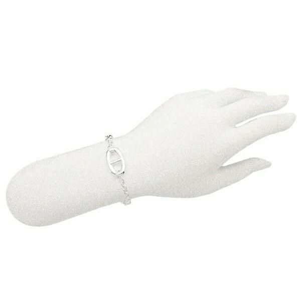 エルメス ブレスレット アクセサリー ファランドール シェーヌダンクル バングル シルバー レディース HERMES H104567B 詳細画像