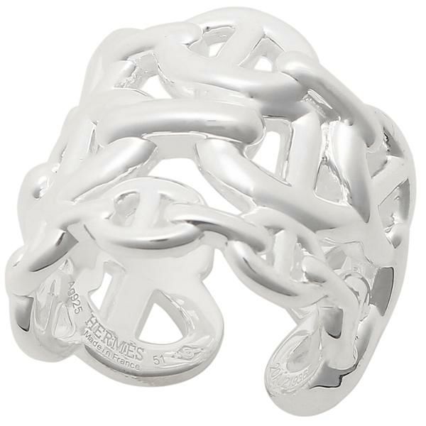 エルメス リング アクセサリー シェーヌダンクル 指輪 シルバー レディース HERMES H109506B 詳細画像