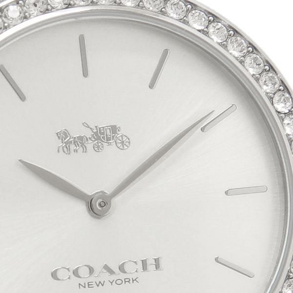 コーチ 34mm クォーツ シルバー ホワイト COACH 14000070 ステンレススチール 詳細画像