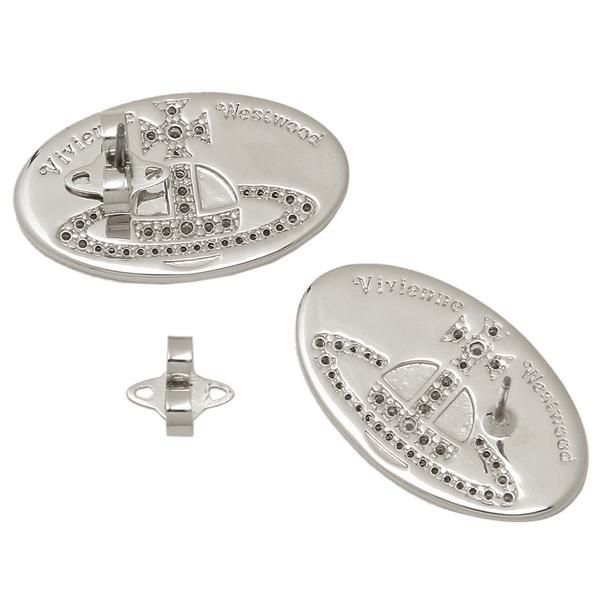ヴィヴィアンウエストウッド ピアス アクセサリー ラージタグ L シルバー ホワイト メンズ レディース VIVIENNE WESTWOOD 62010297 W106 詳細画像