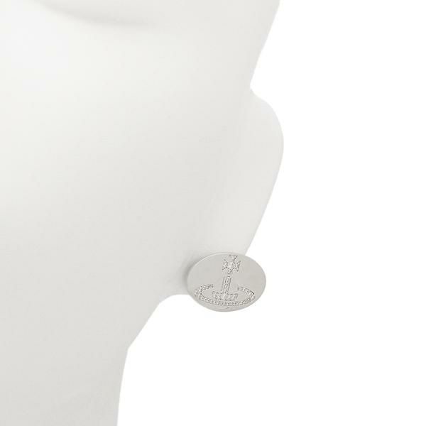 ヴィヴィアンウエストウッド ピアス アクセサリー ラージタグ L シルバー ホワイト メンズ レディース VIVIENNE WESTWOOD 62010297 W106 詳細画像