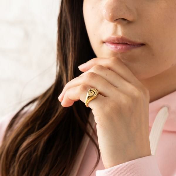 マークジェイコブス リング アクセサリー MARC JACOBS M0014908 710 DOUBLE J SIGNET RING レディース 指輪 GOLD