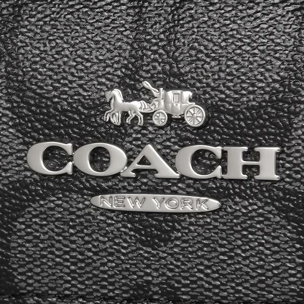 コーチ アウトレット ハンドバッグ ショルダーバッグ シグネチャー グレー ブラック レディース COACH 83607 SVTSQ 詳細画像