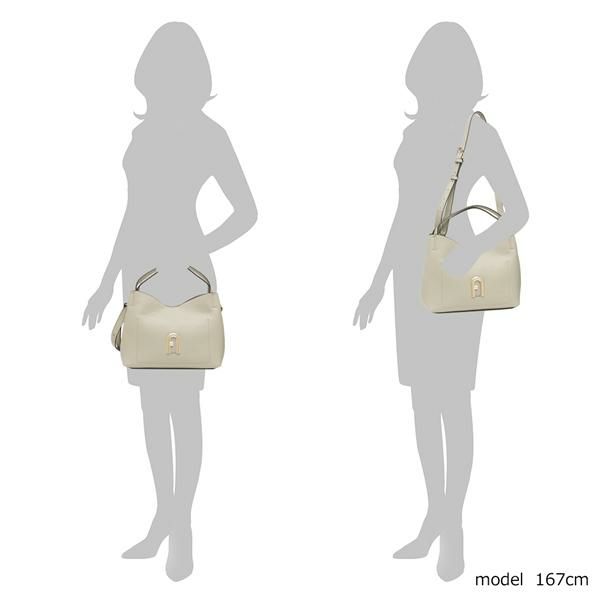 フルラ ハンドバッグ ショルダーバッグ プリムラ Sサイズ ホーボーバッグ グレー レディース FURLA WB00507 BX0041 M7Y00 詳細画像