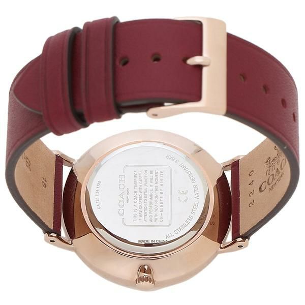 コーチ 時計 レディース ペリー36mm クォーツ ボルドー ボルドー COACH 14503851 レザー 詳細画像