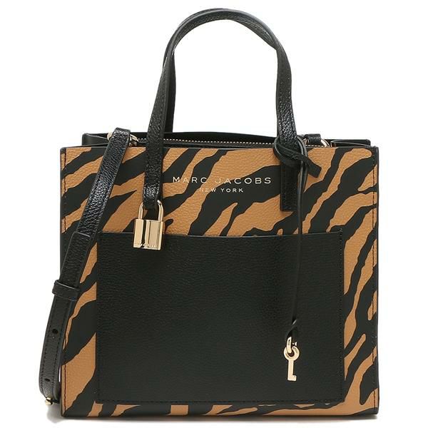 マークジェイコブス アウトレット トートバッグ グラインド トラ柄 ブラック マルチ レディース MARC JACOBS H006L01RE21 285 詳細画像