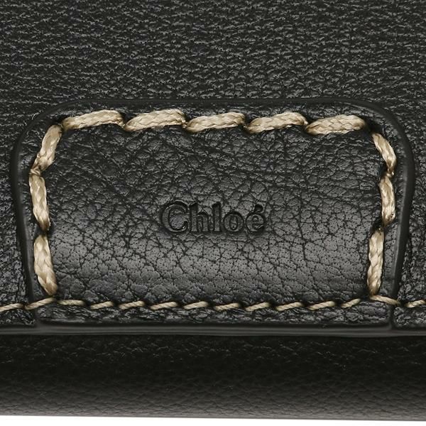 クロエ 三つ折り財布 エディス ミニ財布 ブラック レディース CHLOE CHC21WP161F43 001 詳細画像