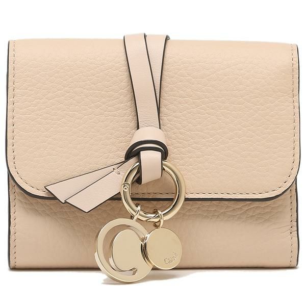 クロエ 三つ折り財布 アルファベット ミニ財布 ピンク レディース CHLOE CHC21WP945F57 6J5 詳細画像