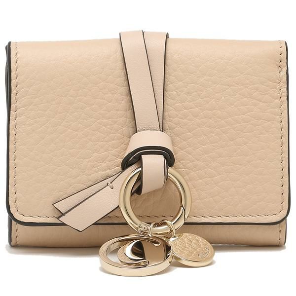 クロエ 三つ折り財布 アルファベット ミニ財布 ピンク レディース CHLOE CHC21WP946F57 6J5 詳細画像