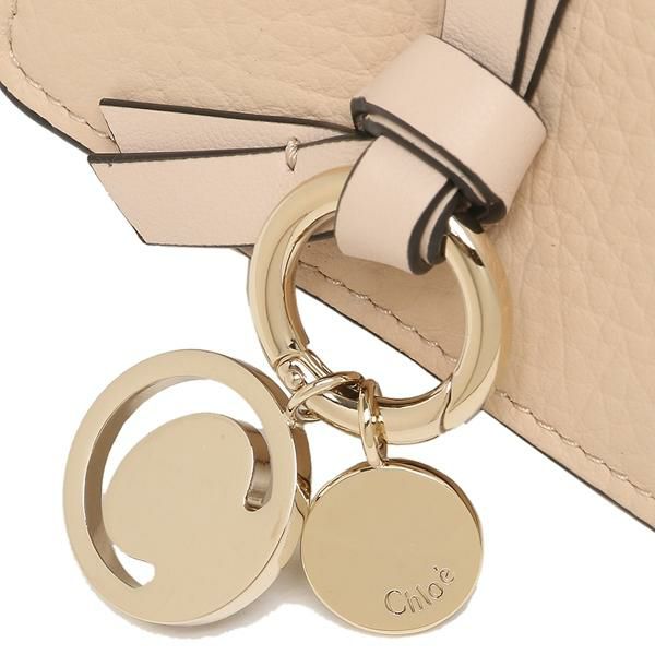 クロエ 三つ折り財布 アルファベット ミニ財布 ピンク レディース CHLOE CHC21WP946F57 6J5 詳細画像