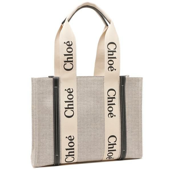 クロエ トートバッグ ウッディ ホワイト レディース CHLOE CHC21US383E66 91J A4対応