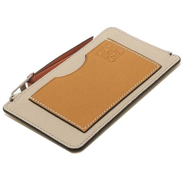ロエベ カードケース コインケース フラグメントケース ベージュ ブラウン レディース LOEWE C660Z40X04 2463 詳細画像