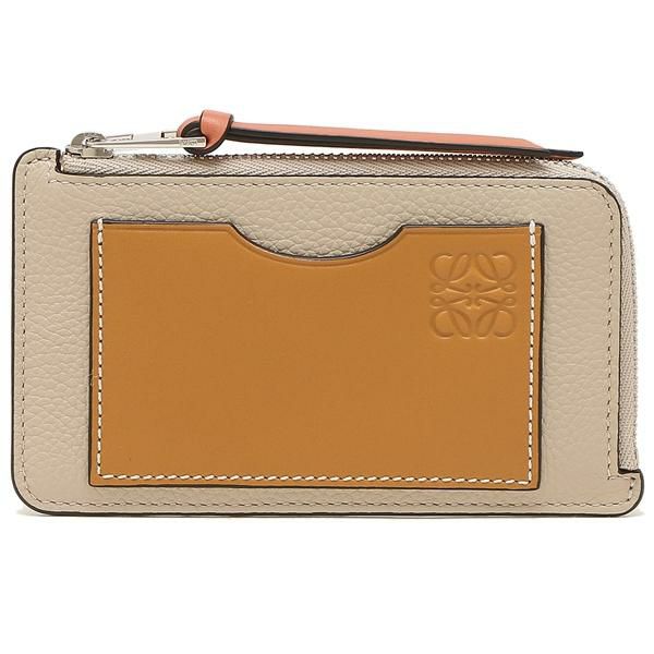 ロエベ カードケース コインケース フラグメントケース ベージュ ブラウン レディース LOEWE C660Z40X04 2463 詳細画像