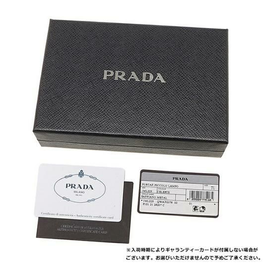 プラダ 二つ折り財布 サフィアーノ ブルー レディース PRADA 1ML225 QWA F0076 詳細画像